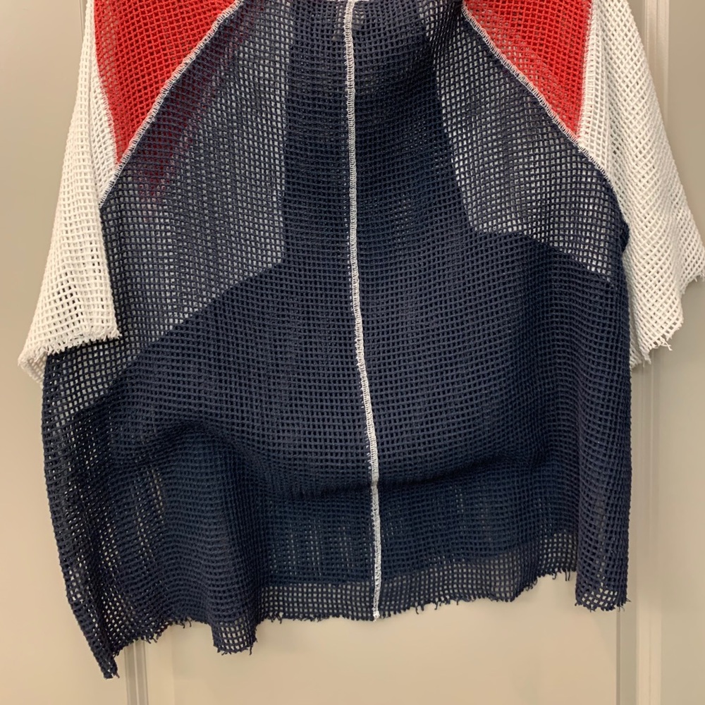 Free people mesh see through top